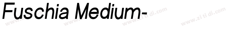 Fuschia Medium字体转换